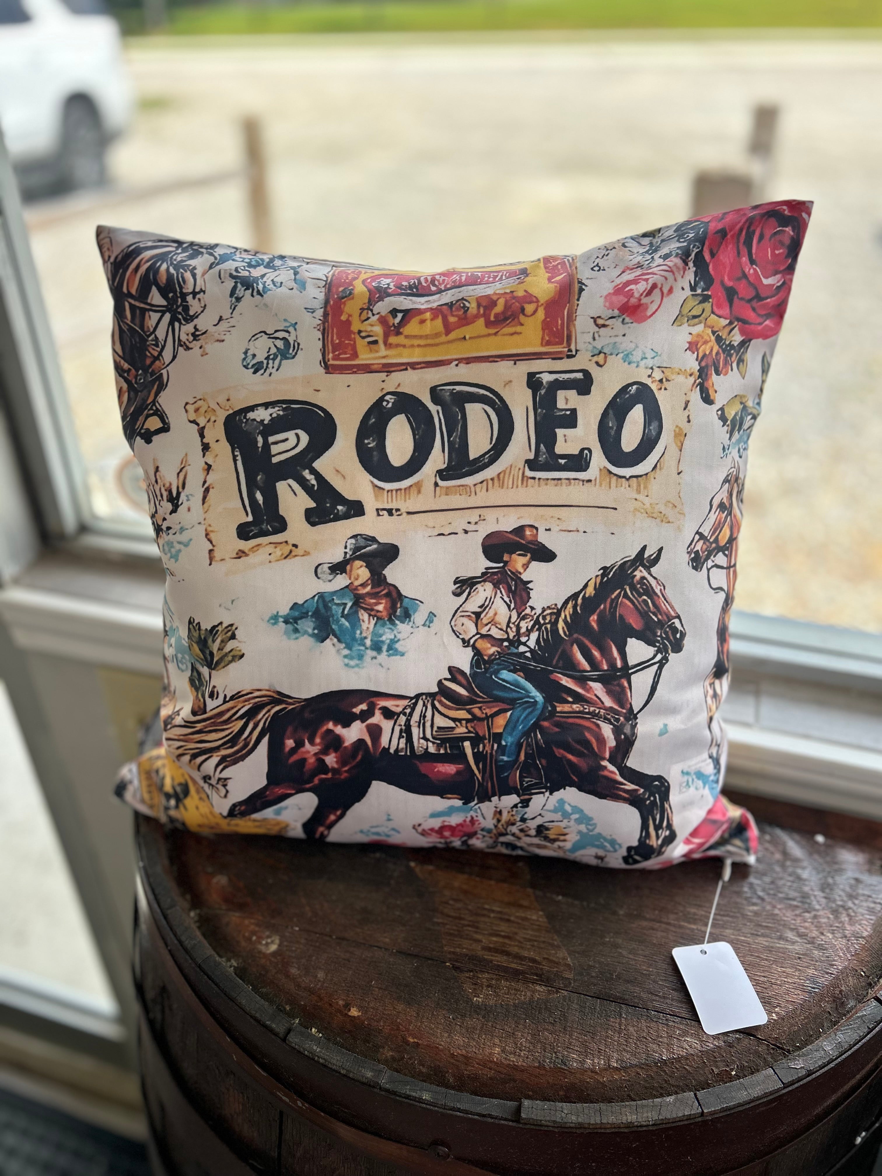 Vintage Rodeo Accent Pillow