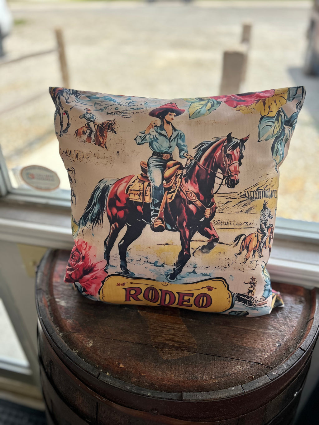 Vintage Rodeo Accent Pillow