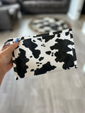 Cow Print Cosmetic Bag