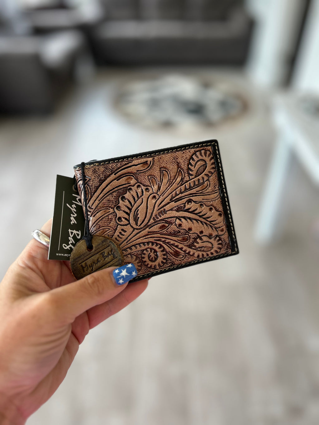 Myra Tooled Trails Men's Wallet