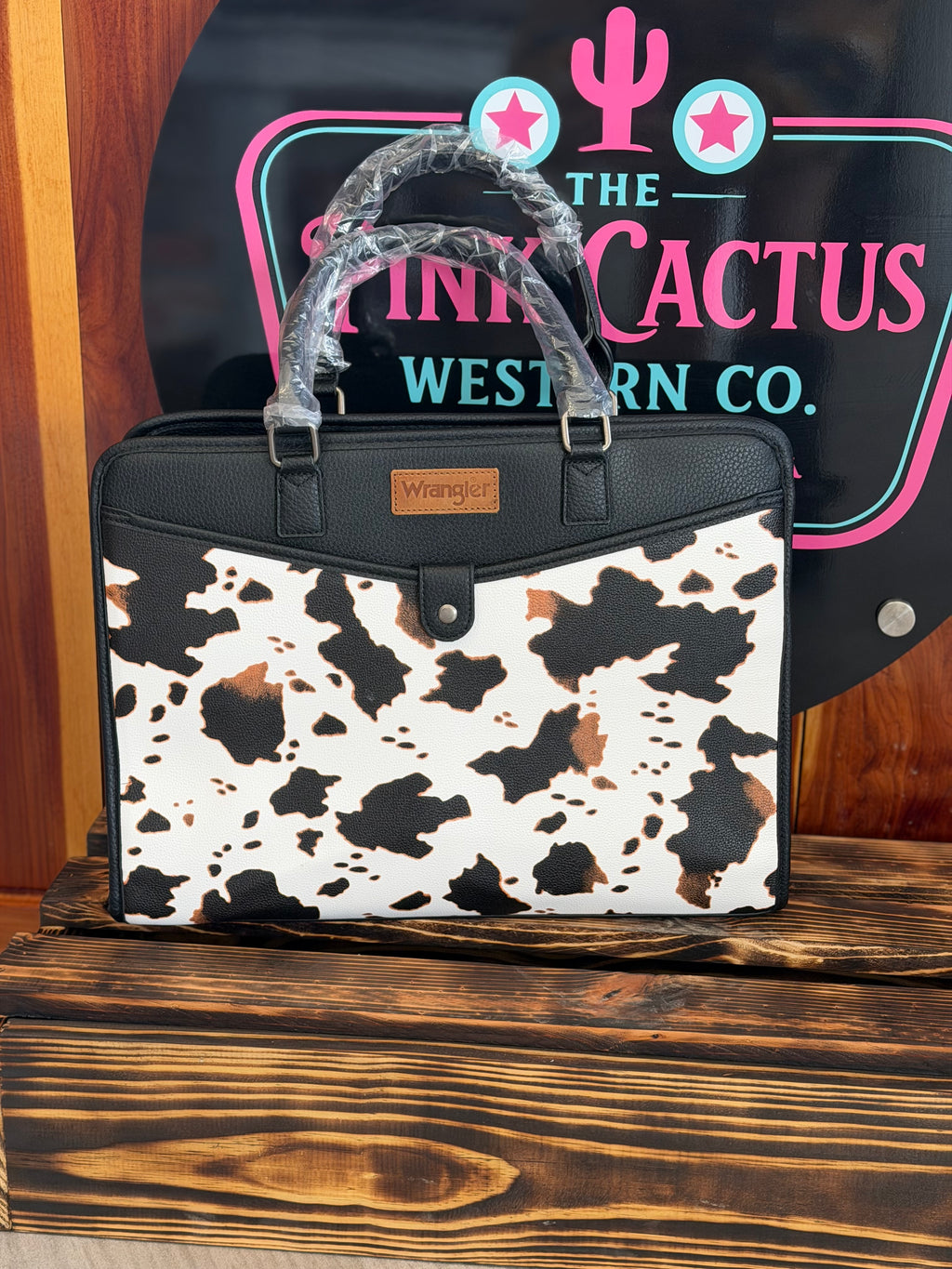 Wrangler Cow Print Work Tote