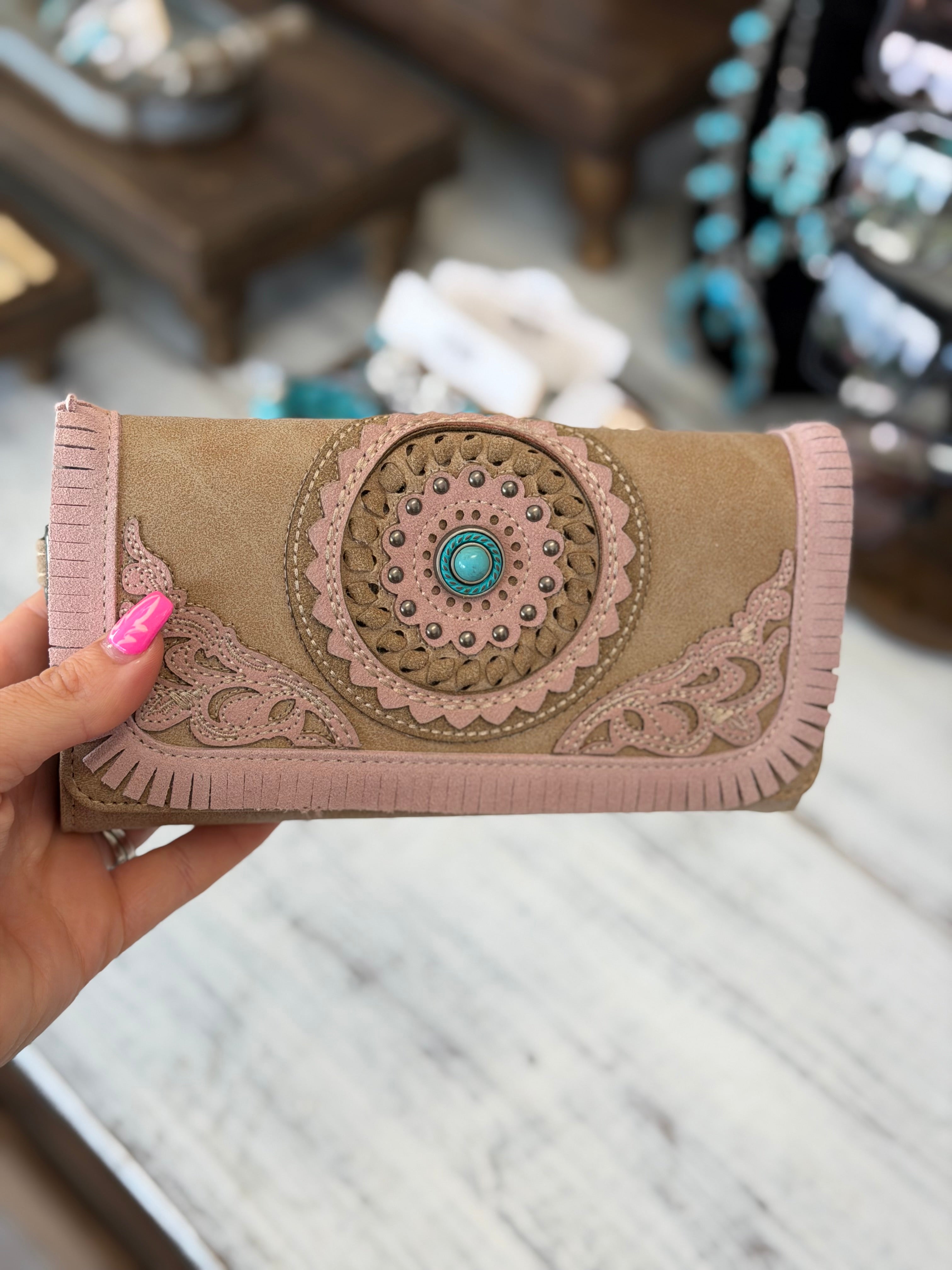 Blush Desert Concho Wallet