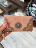 Dusty Rose Concho Wallet