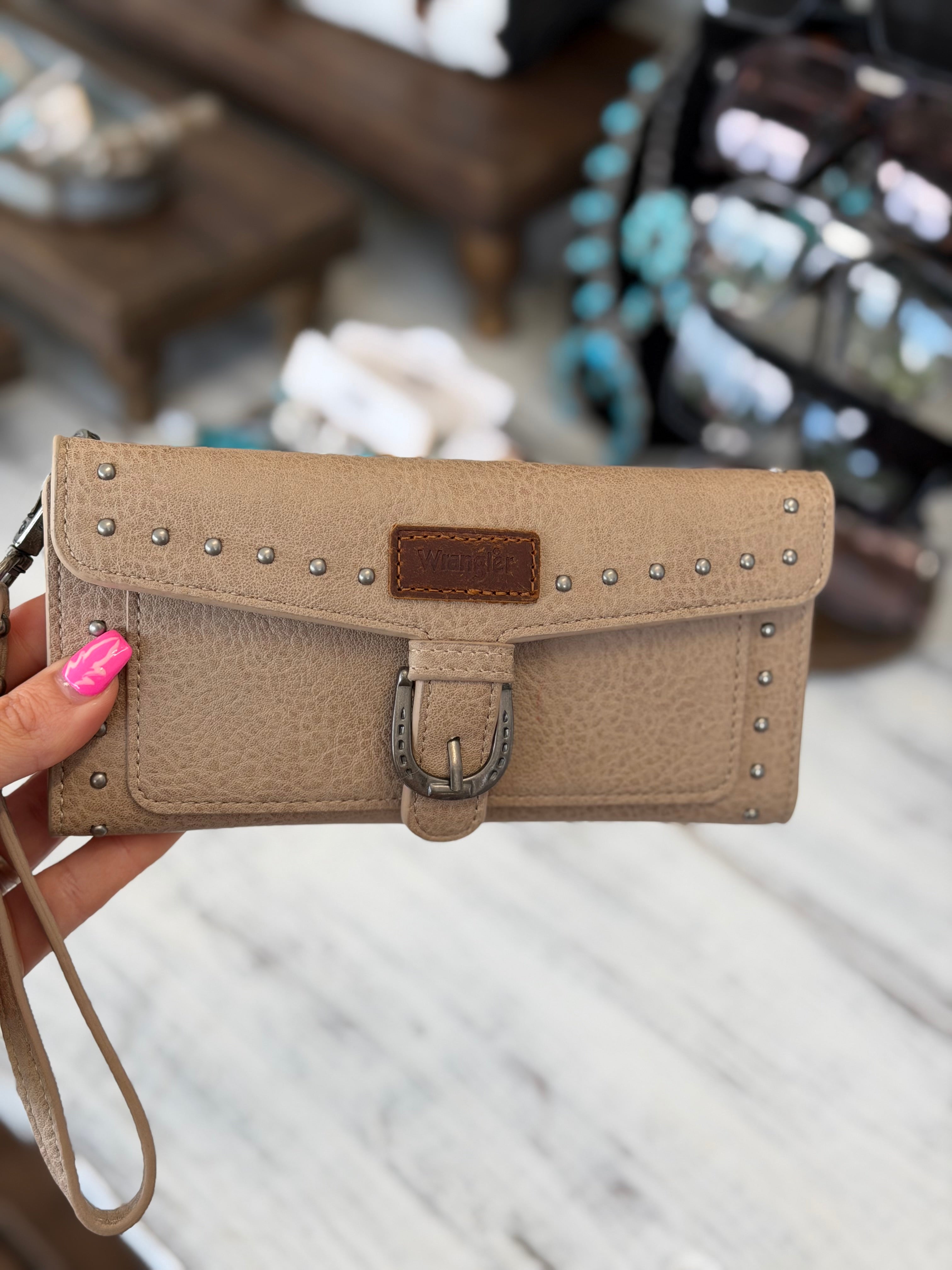Wrangler Saddle Up Studded Wristlet Wallet
