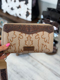 Wrangler Desert Stitch Zip Wallet