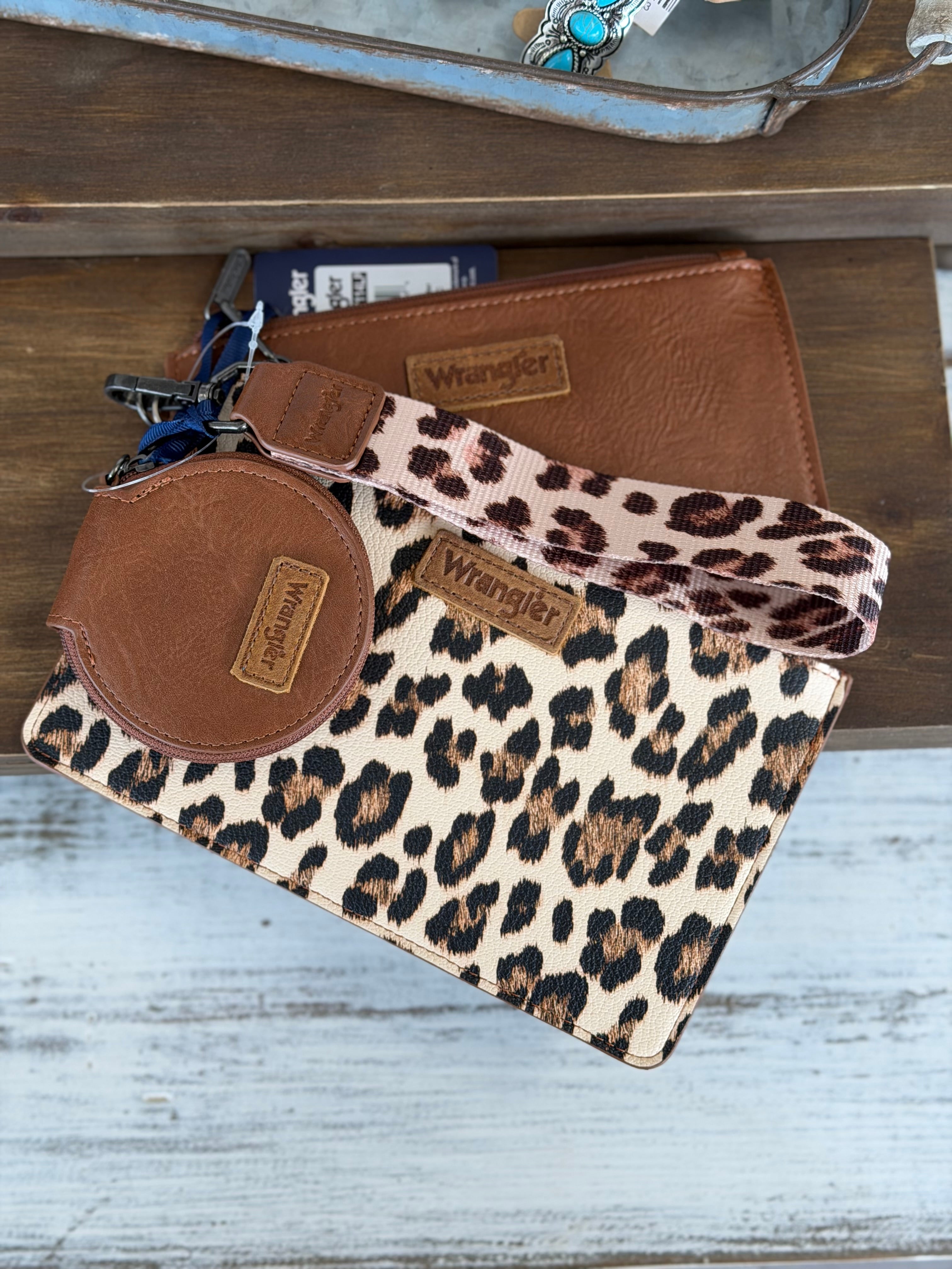 Wrangler Wild Side Leopard Wristlet Set
