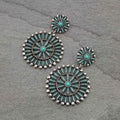 Turquoise Circle XL Studs