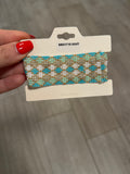 Seed Bead Pattern Stretch Bracelet