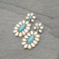 White Buffalo Stone Dangles