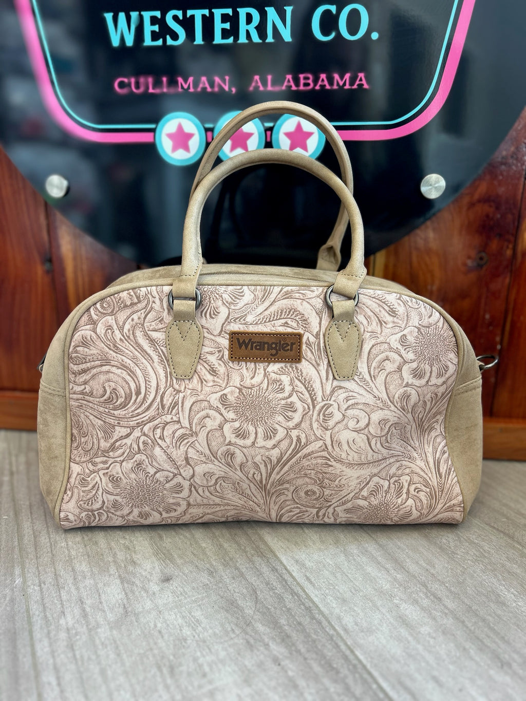 Wrangler Prairie Rose Tooled Handbag