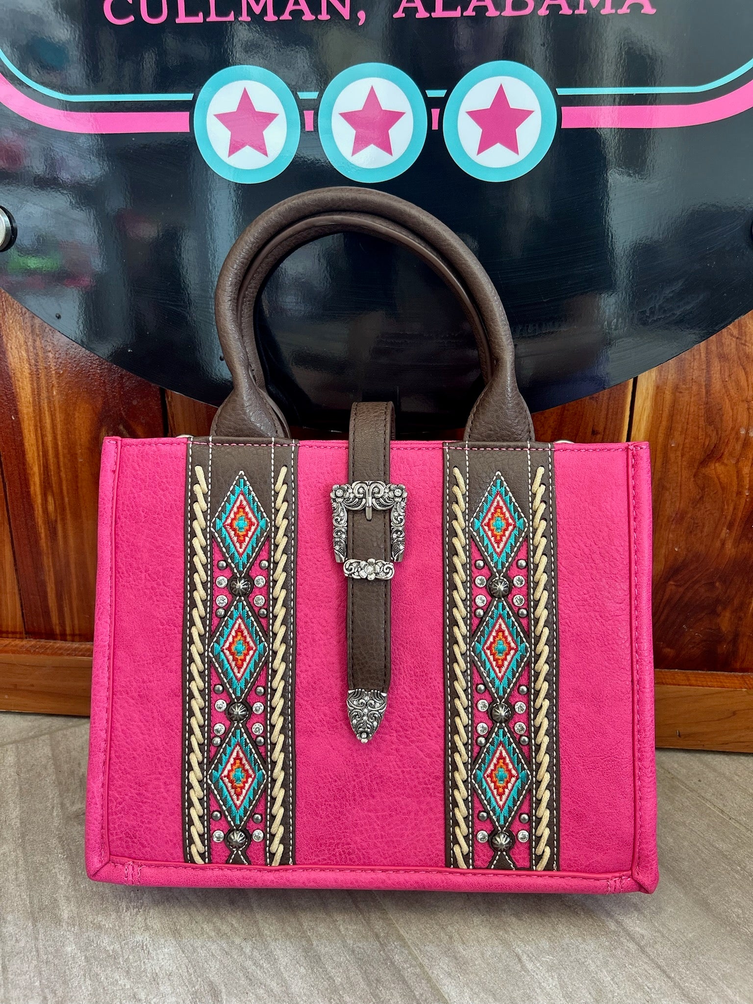 The Amarillo Rose Aztec Satchel