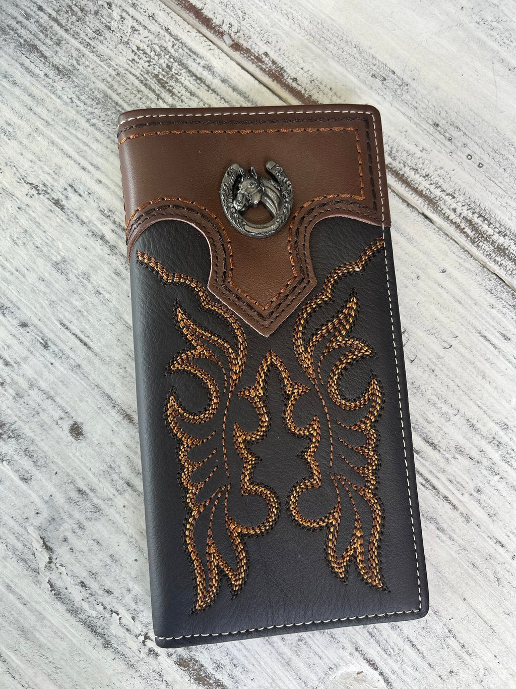 Montana West Horseman Tooled Bifold Wallet