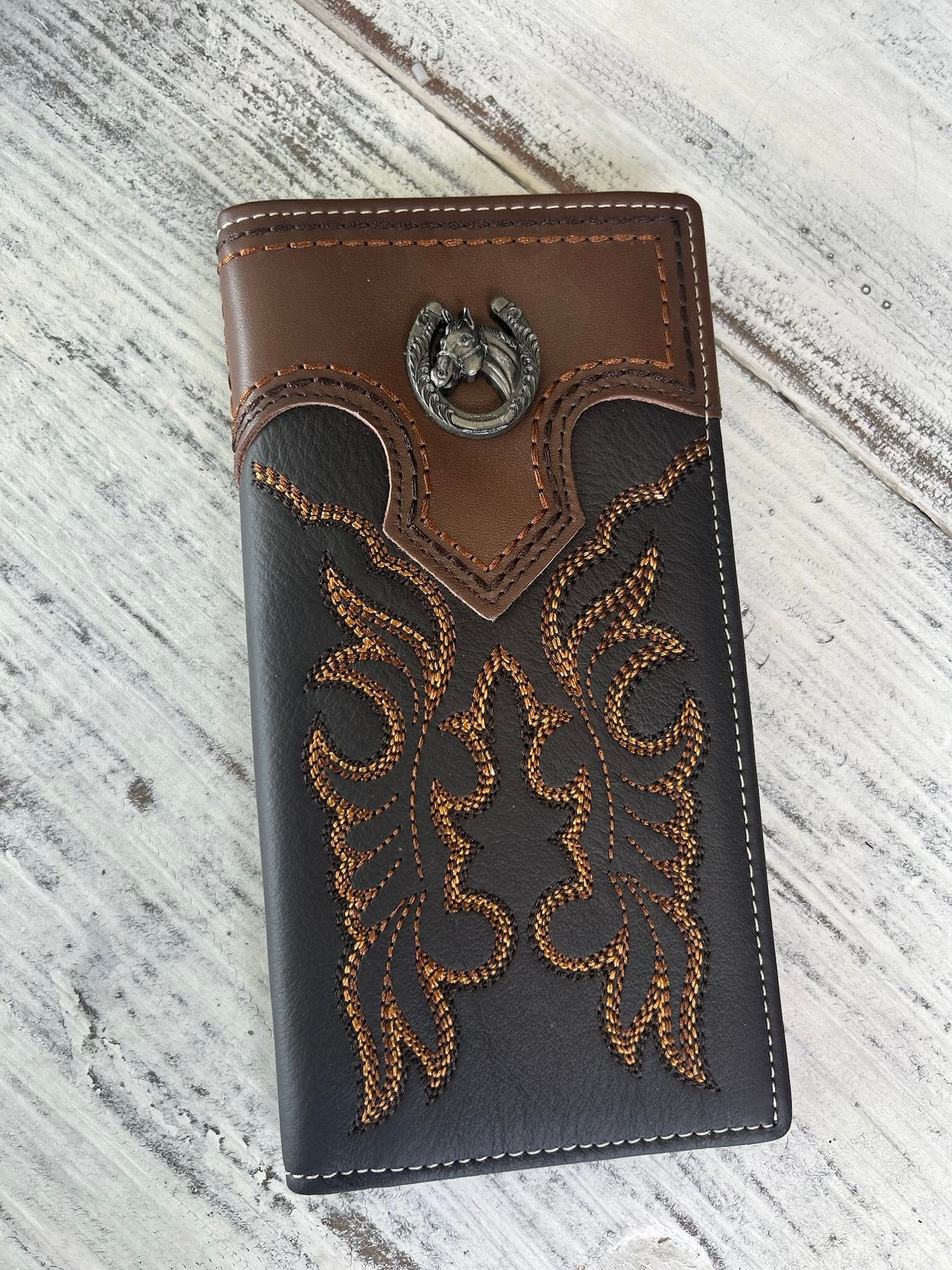 Montana West Horseman Tooled Bifold Wallet