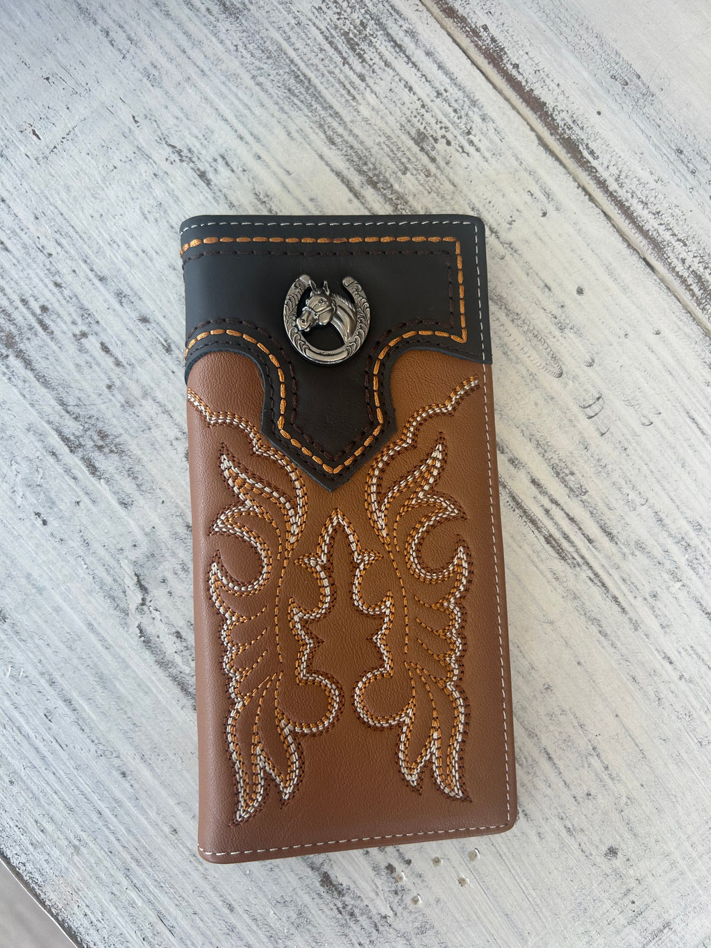 Montana West Horseman Tooled Bifold Wallet