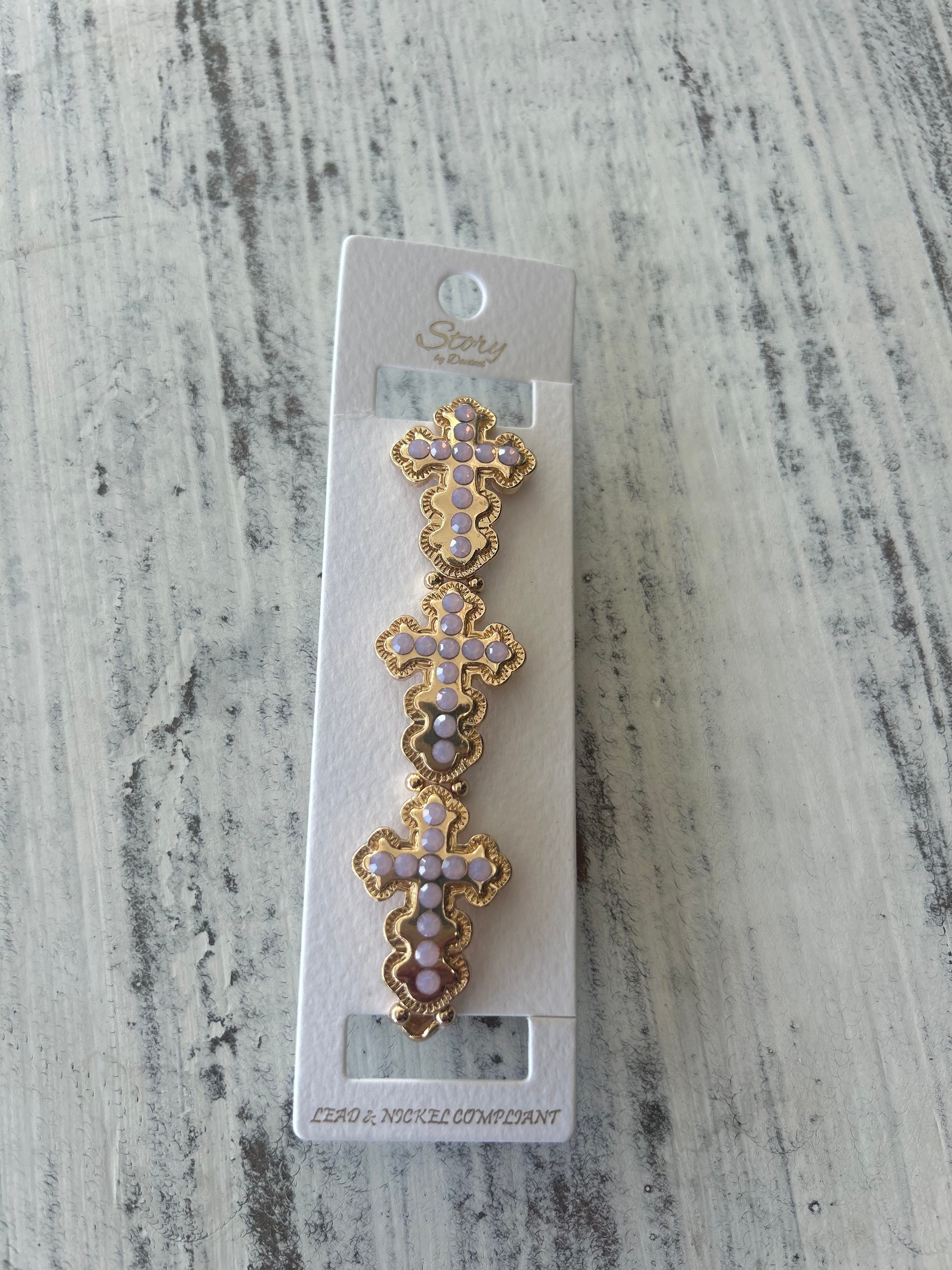 Blush Cross Link Bracelet
