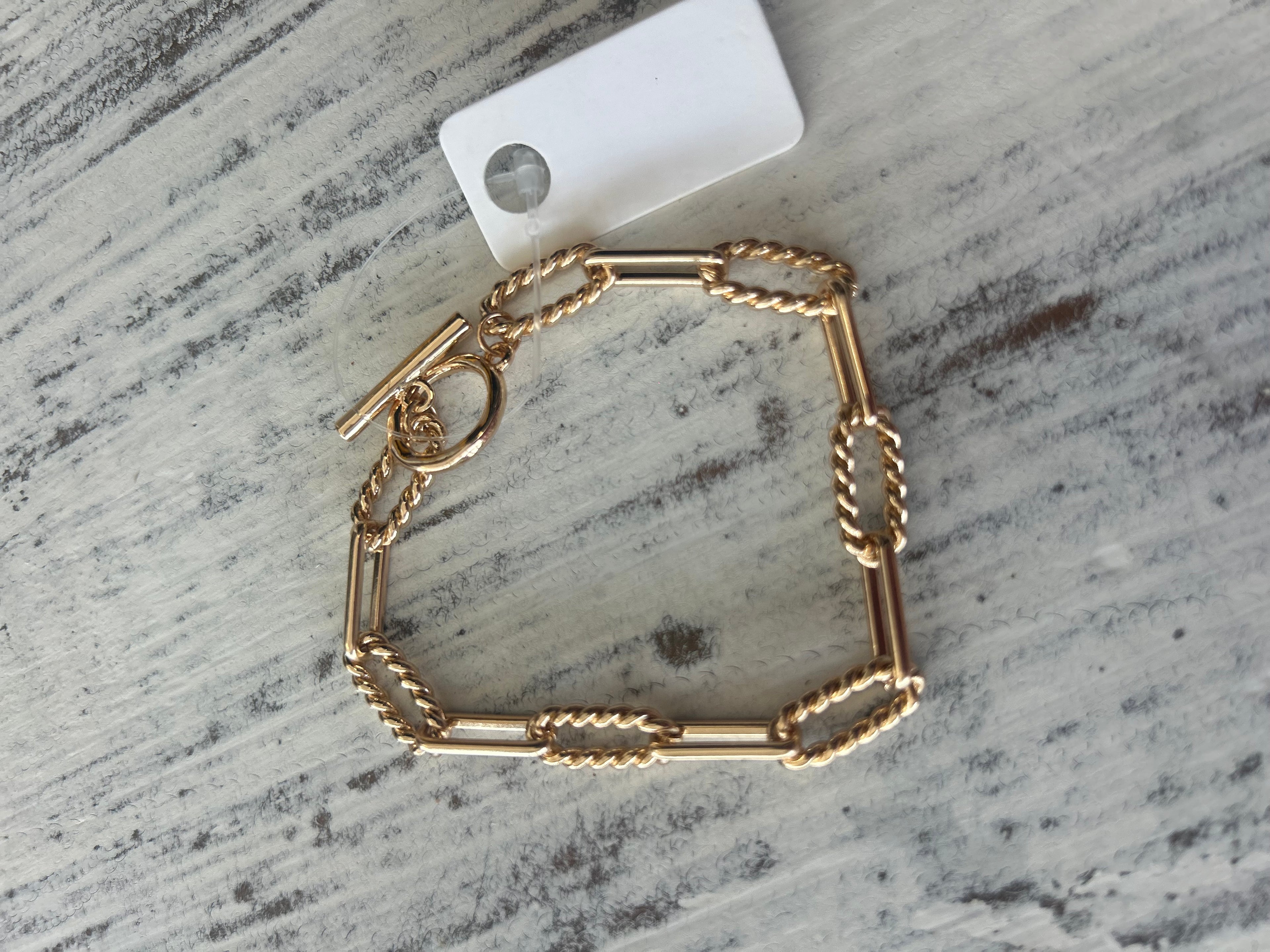 Golden Rope Link Bracelet