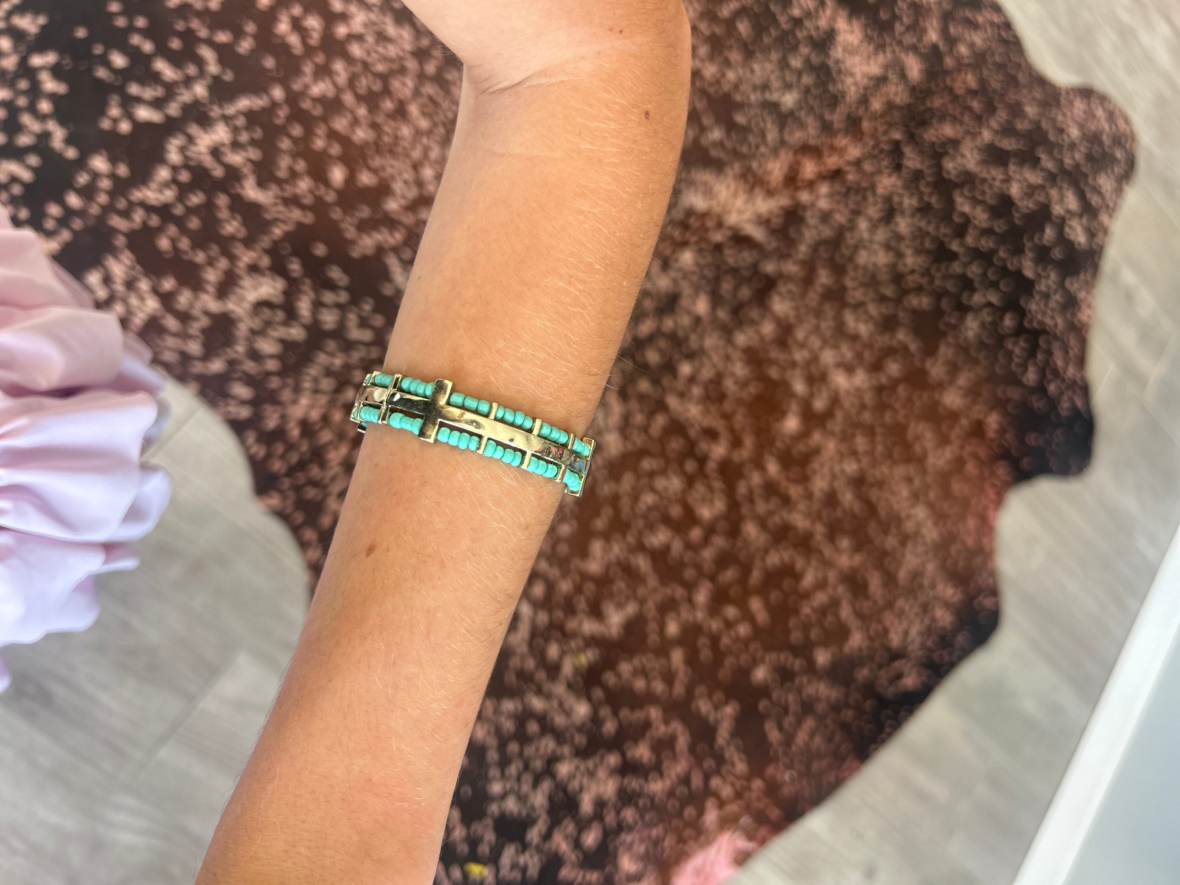 Cross Stretch Bracelet
