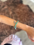 Leopard Cross Beaded Bracelet