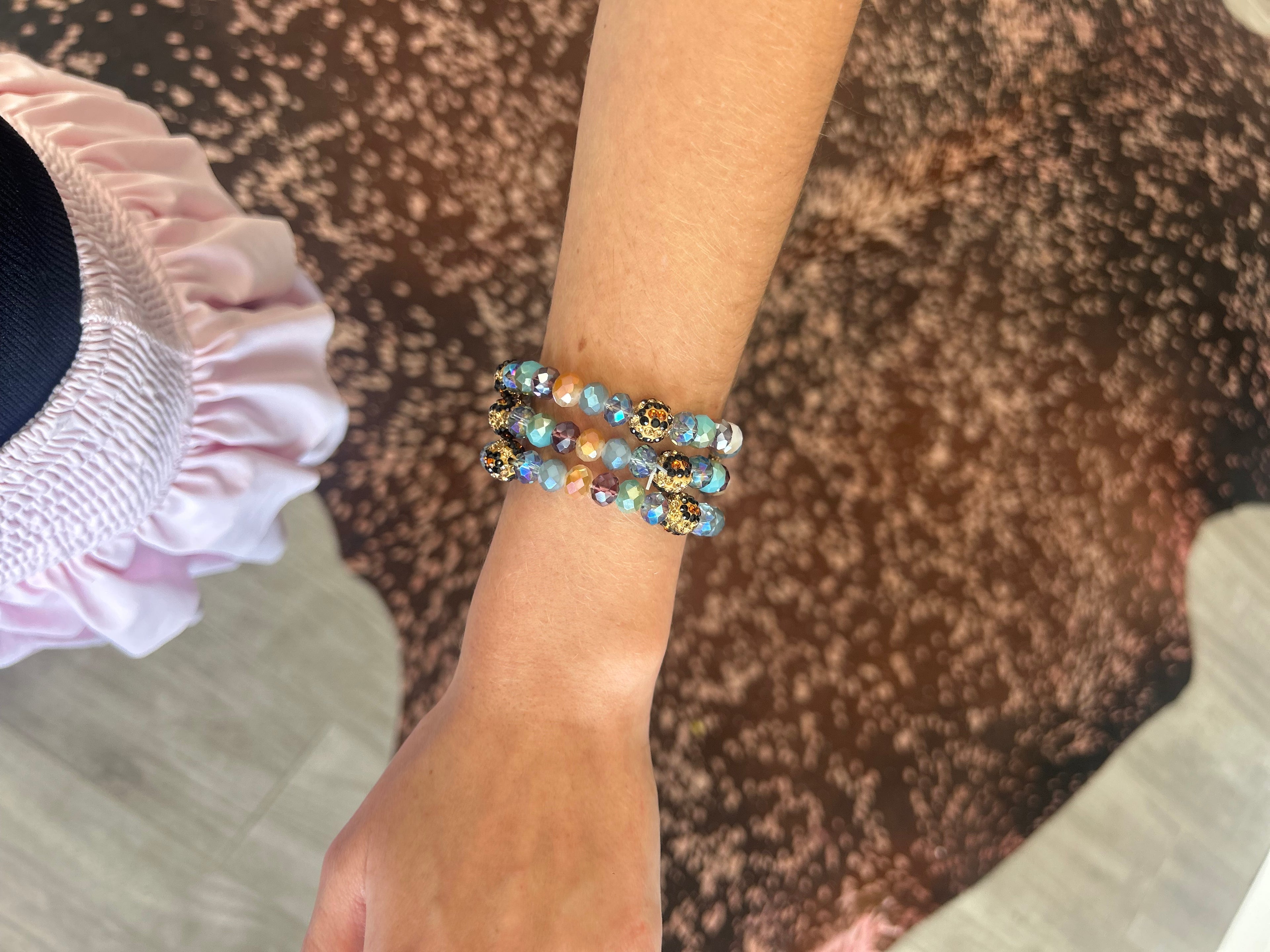Wildflower Crystal Bracelet Stack