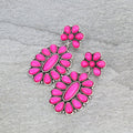 Hot Pink Stone Dangles