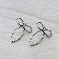 Rope Bow Stud Earrings