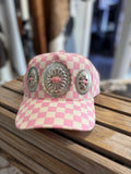 Pink Check Rodeo Hat