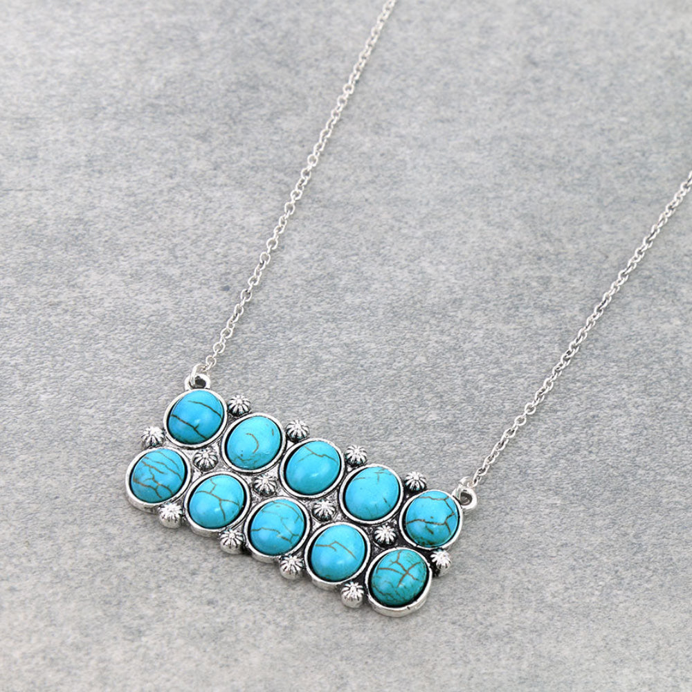 Turquoise Multi Stone Necklace