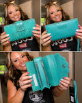 Loyal West Desert Lotus Wallet - Turquoise