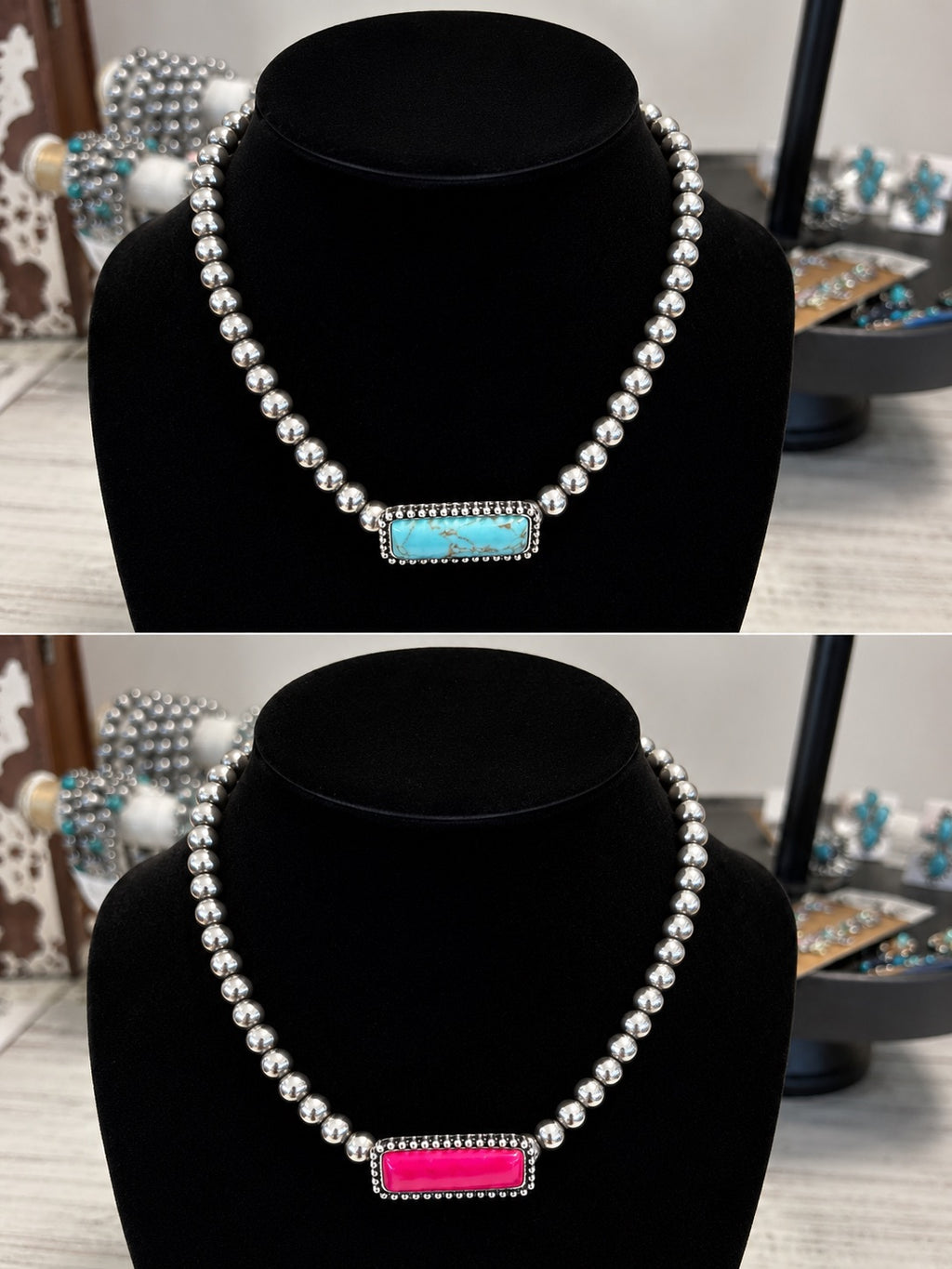 Western Bar Stone Choker