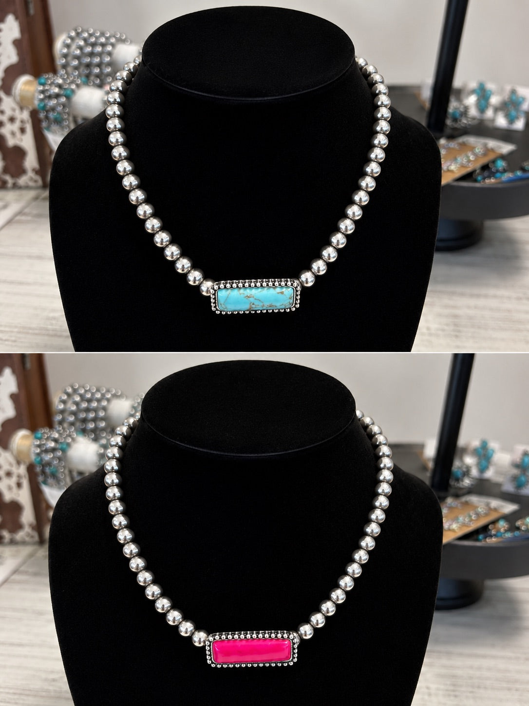 Western Bar Stone Choker