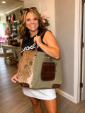 Myra Leather Pocket Tote Bag