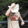 Lazy J Ranch Hard Day Short Sleeve T-Shirt - Tan