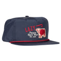 Lazy J Ranch Navy Red Premium Ranch Rope Trucker Hat