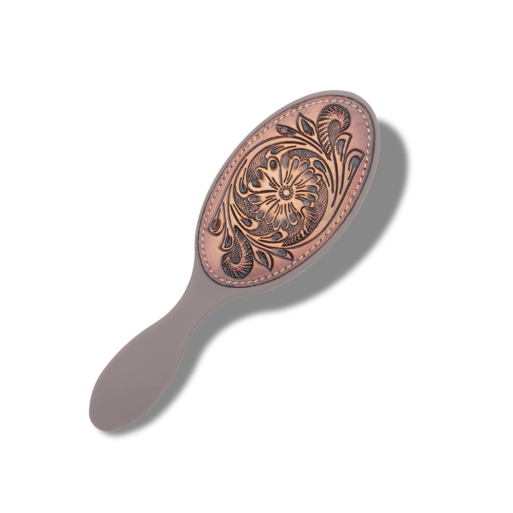 Myra Hand Tooled Hairbrush