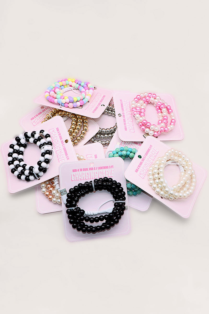 Beaded Charging Cables
