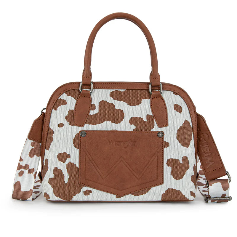 Wrangler Cow Print Satchel Crossbody