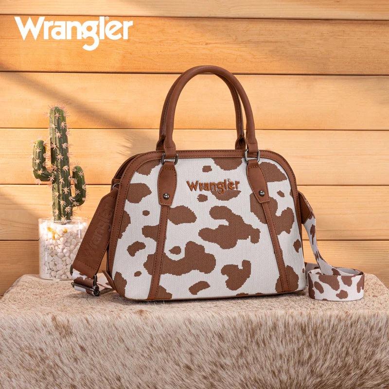 Wrangler Cow Print Satchel Crossbody