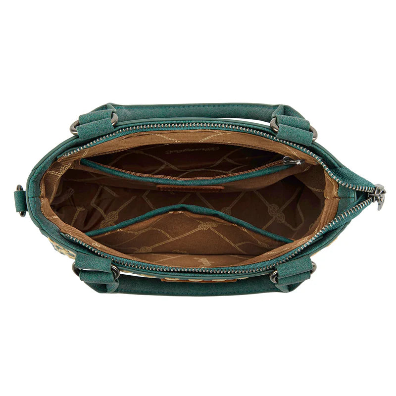 Wrangler Embroidered Swirl Mini Satchel Crossbody