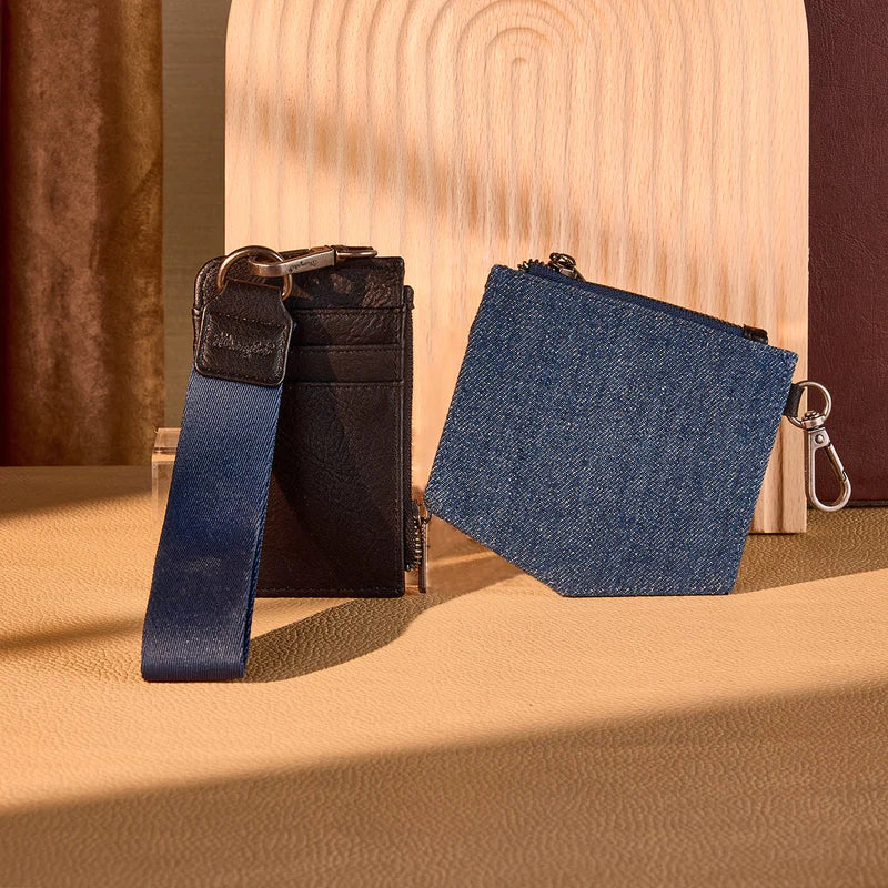 Wrangler Denim Dual Pouch Wristlet