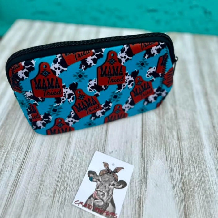 Western Neoprene Makeup Bags