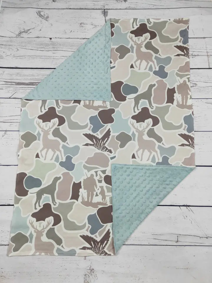 Camouflage Hunting Baby Blanket