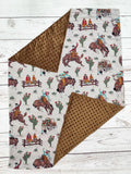 Western Rodeo Baby Blanket