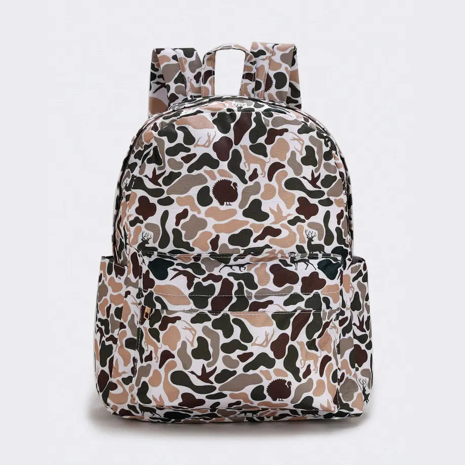 Deer Hunting Canvas Backpack