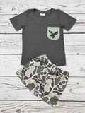 Boy Duck Camouflage Shorts Set