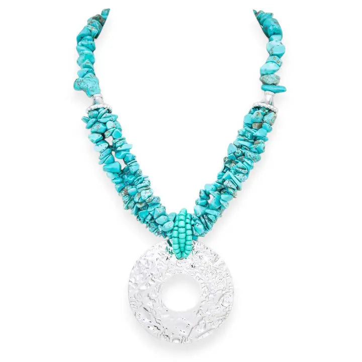 Turquoise Trail Statement Necklace