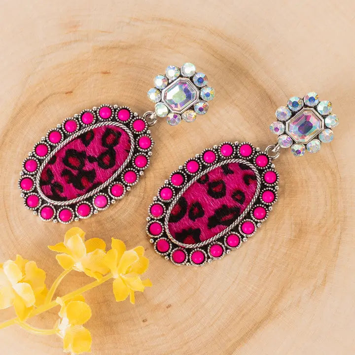 Pink Pony Bling Earring