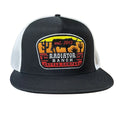 Sunset Bull Black Meshback