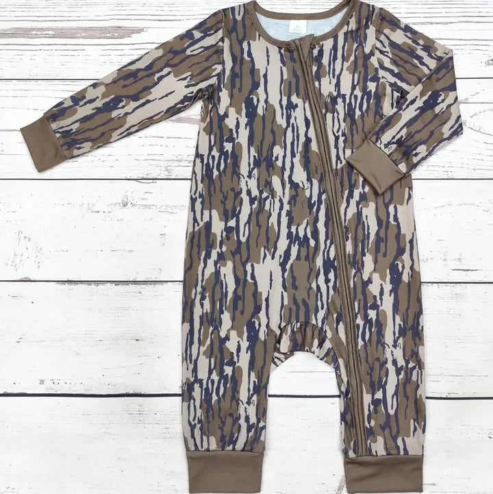 Camouflage Print Zip Sleeper