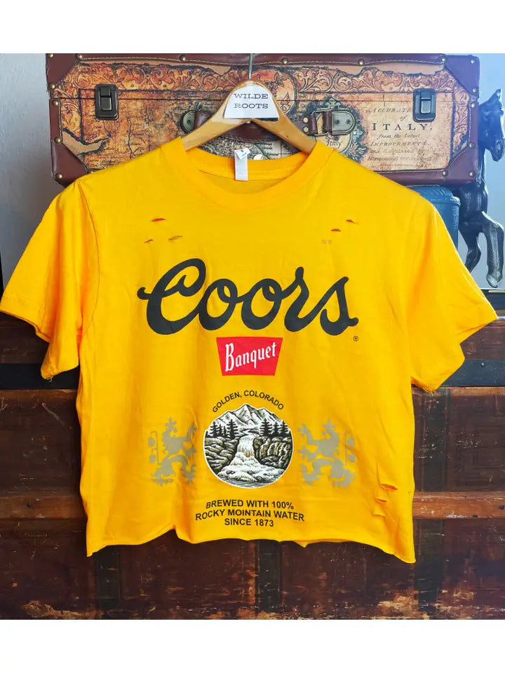 Yellow Jacket Cropped Top