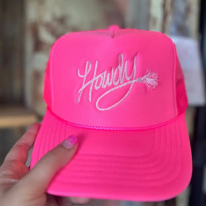 Howdy w/Fringe Rope Trucker Hat